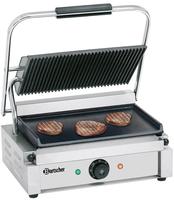 Bartscher Kontaktgrill Panini; 41x37x20 cm (BxTxH); silber