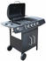 vidaXL Gasgrill 4+1 schwarz (41898)