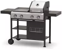 El Fuego Gasgrill "Kombigrill 3-in-1 Boston" inkl. Pizzastein und Planchaplatte...
