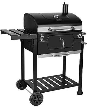 Royal Gourmet Holzkohlegrill mit Deckel Edelstahl schwarz (CD1824GE-F)