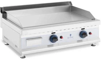 Royal Catering Smooth stainless steel gas plancha 74.5 x 40 cm 6.2 kW