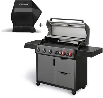 Enders Gasgrill Hyde 6 SIKR Turbo II schwarz inkl Wetterschutzh&uuml;lle