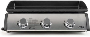 LIVOO Gas plancha 3 burners 61 x 38 cm