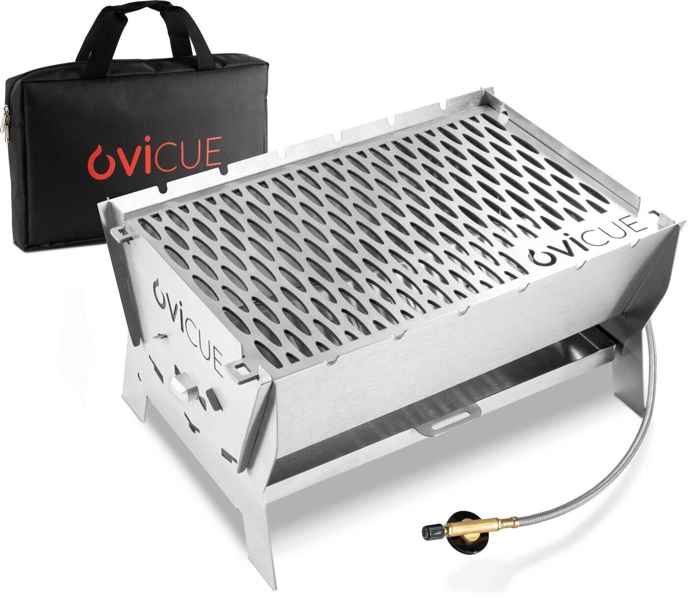 Youyijia Mobiler Gasgrill - Klappbarer Campinggrill Aus Edelstahl Mit Tragetasche