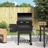 vidaXL Pelletgrill mit Schornstein Schwarz 104 cm Eisen