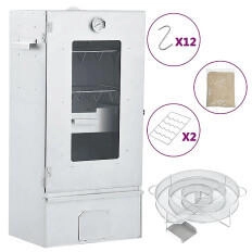 vidaXL Räucherofen mit Kaltrauchgenerator Verzinkter Stahl (3200751)