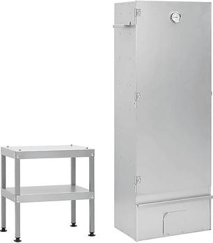 vidaXL R&auml;ucherofen mit Tisch Verzinkter Stahl (3187617)