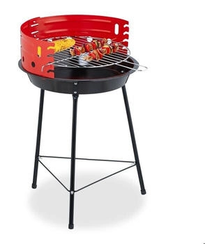 Relaxdays Tripod barbecue &oslash;42 cm with wind guard