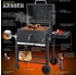 Kesser XL charcoal BBQ with cover and thermometer