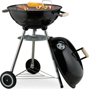 Relaxdays Charcoal BBQ with round grill 44 cm