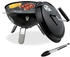 Relaxdays Round portable BBQ Ø37 cm with lid and tongs