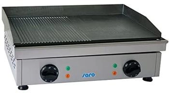 ich-zapfe Griddleplatte Fry Top GM 610M, glatt/gerilt (172-3205)