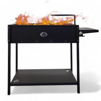 Grillpeter Mangal Batyr 60 Schaschlikgrill mit Ablage und Topfhalter
