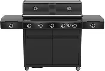 Outdoorchef Grillstation Heat X-545 RB Gasgrill mit 5-Brenner, Blazing/Cooking Zone und Heckbrenner (18.410.16)