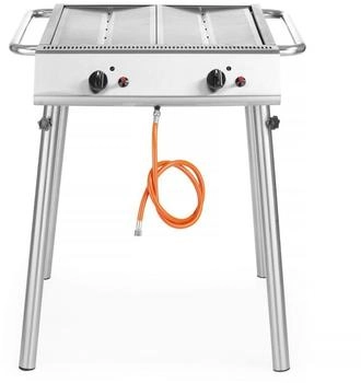 Hendi Xantos Gasgrill mit 2 Brennern, Edelstahl (148624)