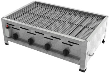 ChattenGlut Professional Gastrobräter 4-flammig Tischgerät 14,7kW und Edelstahlrost - silber 67676832