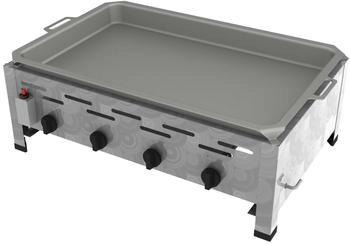 ChattenGlut Professional Gastrobräter 4-flammig Tischgerät 14,7kW und Pfanne - silber 67676807