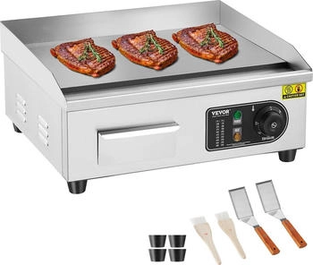VEVOR elektrischer Grill 2800 W Edelstahl mit 2 Schaufeln und 2 Bürsten