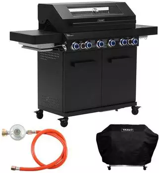 Taino PLATINUM YAMARA DARK 6+2 Set Gasgrill Stahl