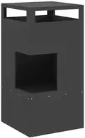 vidaXL Feuerstelle Schwarz 50 x 50 x 100 cm Wetterfeststahl