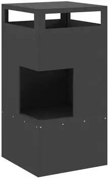 vidaXL Pozzetto nero 50 x 50 x 100 cm Edelstahl