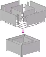 vidaXL Feuerstelle Rostig 80 x 80 x 40 cm Wetterfeststahl