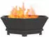 vidaXL Pozzetto schwarz 75 x 75 x 28 cm Edelstahl