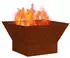vidaXL Feuerstelle Feuerstelle Braun 60 x 60 x 35 cm ( - )