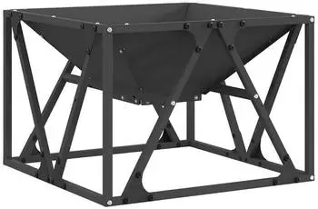vidaXL Feuerstelle Feuerstelle Schwarz 50 x 50 x 35 cm ( -St)