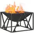 vidaXL Feuerstelle Feuerstelle Schwarz 50 x 50 x 35 cm ( -St)
