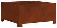 vidaXL Feuerstelle Rostig 60 x 60 x 30 cm Wetterfeststahl