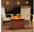 vidaXL Feuerstelle Feuerstelle Braun 48 x 48 x 40 cm Wetterfeststahl (1-St)