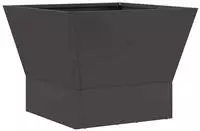 vidaXL Feuerstelle Schwarz 40 x 40 x 35 cm Wetterfeststahl