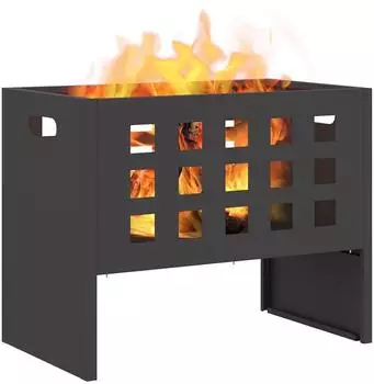 vidaXL Feuerstelle Feuerstelle Schwarz 50 x 30 x 40 cm Stahl (1-St)