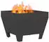vidaXL Feuerstelle Schwarz 50 x 50 x 38 cm