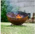 Grillrost.com Das Original BBQ Feuerschale in Cortenstahloptik