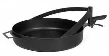 Natur24 CookKing Grillpfanne für Feuerschale Bandito & Montana X 50 cm