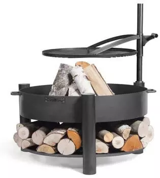 Natur24 CookKing Grillpfanne für Feuerschale Bandito & Montana X 50 cm – Grillpfanne für große Feuerschalen mit 50 cm Durchmesser