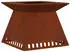 vidaXL Modern brown wood fire pit 60 x 60 x 50 cm