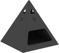 vidaXL Feuerstelle Schwarz 50 x 50 x 51 cm Wetterfeststahl