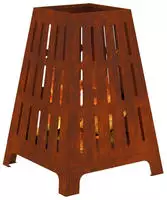 vidaXL Feuerschale Rostig 50 x 50 x 70 cm Wetterfeststahl