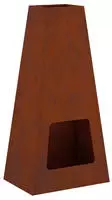 vidaXL Feuerstelle Rostig 50 x 35 x 100 cm Wetterfeststahl
