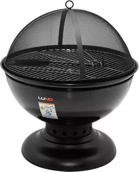 Trizeratop Feuerschale mit Grillrost und Funkenschutz Ø54,5cm
