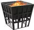 vidaXL 2-in-1 Feuerstelle und Grill 34x34x48cm Stahl (315089)