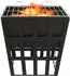 vidaXL 2-in-1 Feuerstelle und Grill 34x34x48cm Stahl (315089)