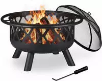 Relaxdays Feuerschale (75 cm) (4052025355227) Schwarz