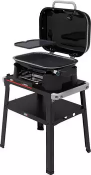 Weber Lumin Black mit Stand + Grillplatte (1501652)
