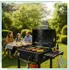 Relaxdays Holzkohlegrill Grillwagen mit Deckel (10050872)
