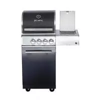 Allgrill Gasgrill Chef S Black Modular Grundmodell 2 Brenner, Seitenkocher,