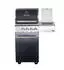 Paella World Chef S Black Edition Gasgrill Edelstahl 2 Brenner Seitenkocher (500702)
